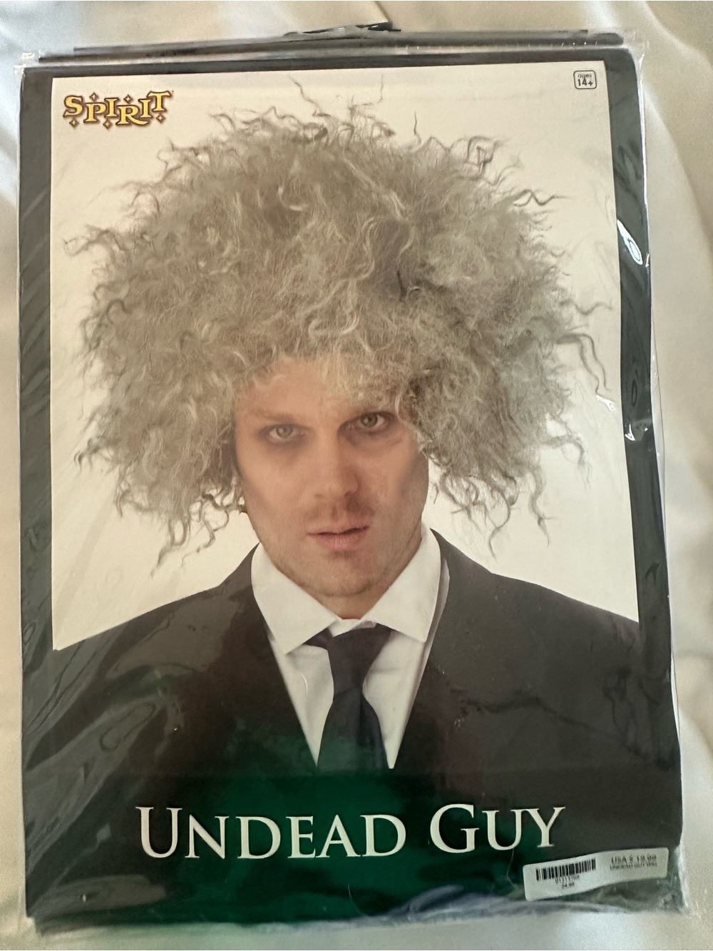 Beetlejuice wig. Spirit Gray Curly Undead Wig